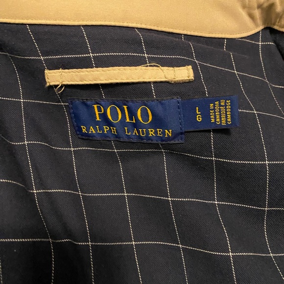 Polo Ralph Lauren Men’s Bi-Swing Jacket Windbreaker Khaki Tan Brown Large - Picture 8 of 14